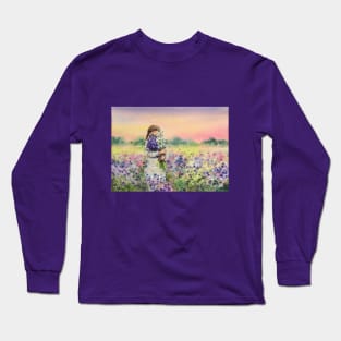 Girl with a bouquet Long Sleeve T-Shirt